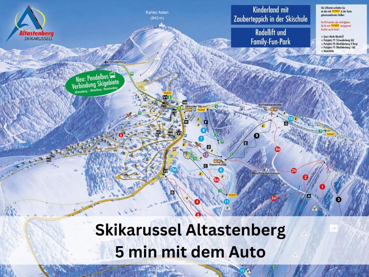 Ferienhaus Familienparadies: Indoor-Spielplatz, Pool und Sauna für 18 Personen Schmallenberg Exterior photo